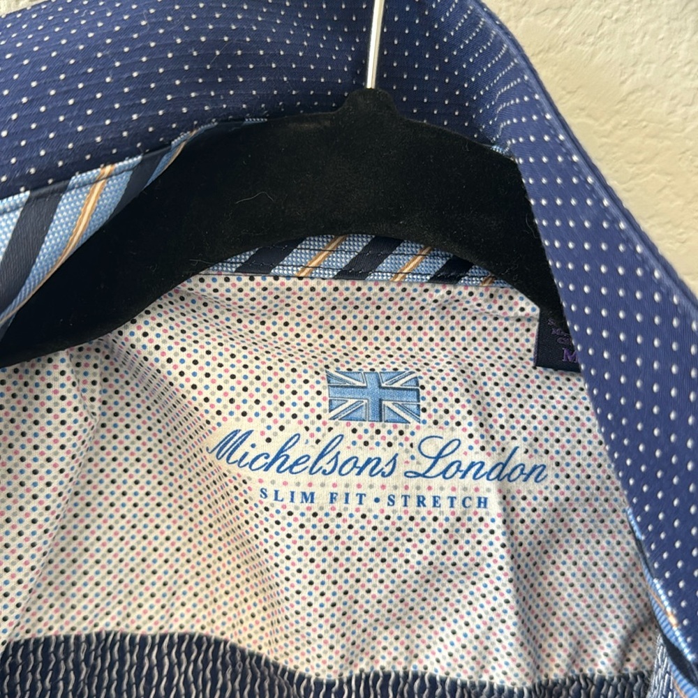 Mickelson’s London slim fit stretch dress shirt